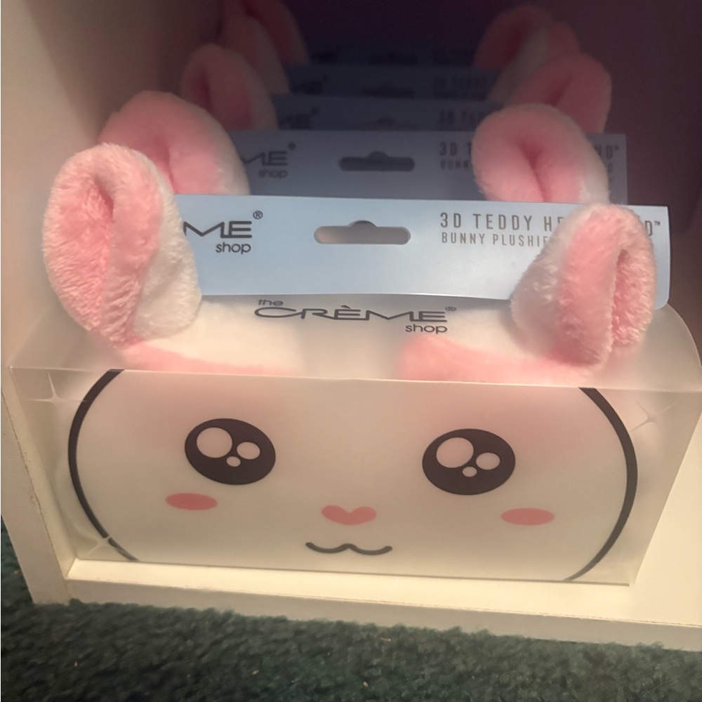 The Crème Shop Pink Bunny 3D Teddy Headband for Kids